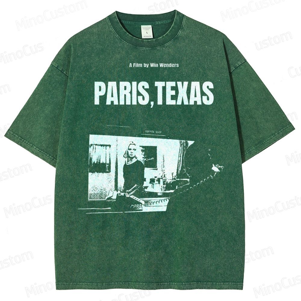 Wim Wenders Retro Film  Washed T-Shirt 