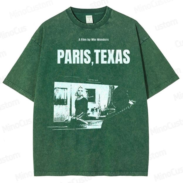 Wim Wenders Retro Film  Washed T-Shirt 
