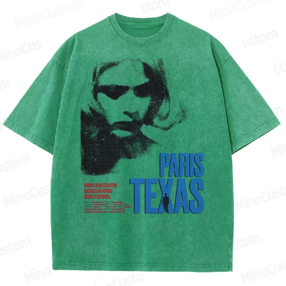 Paris, Texas Movie Poster Washed T-Shirt 
