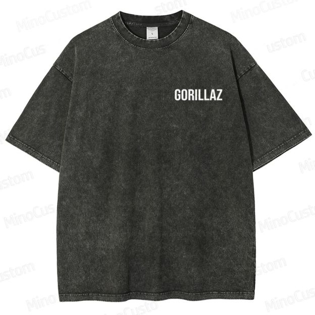 Vintage Washed Gorillaz Band Graphic T - shirt