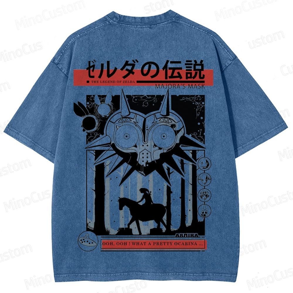Vintage Washed The Legend of Zelda: Majora's Mask Graphic T - shirt