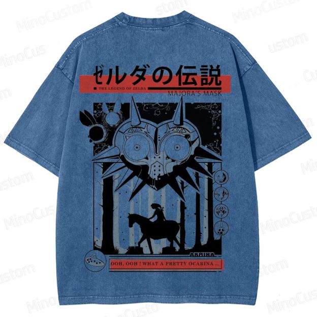 Vintage Washed The Legend of Zelda: Majora's Mask Graphic T - shirt