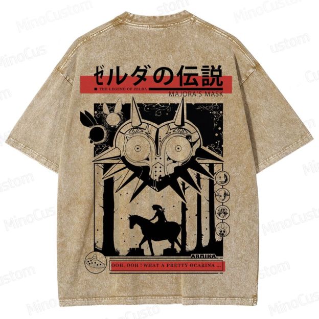 Vintage Washed The Legend of Zelda: Majora's Mask Graphic T - shirt