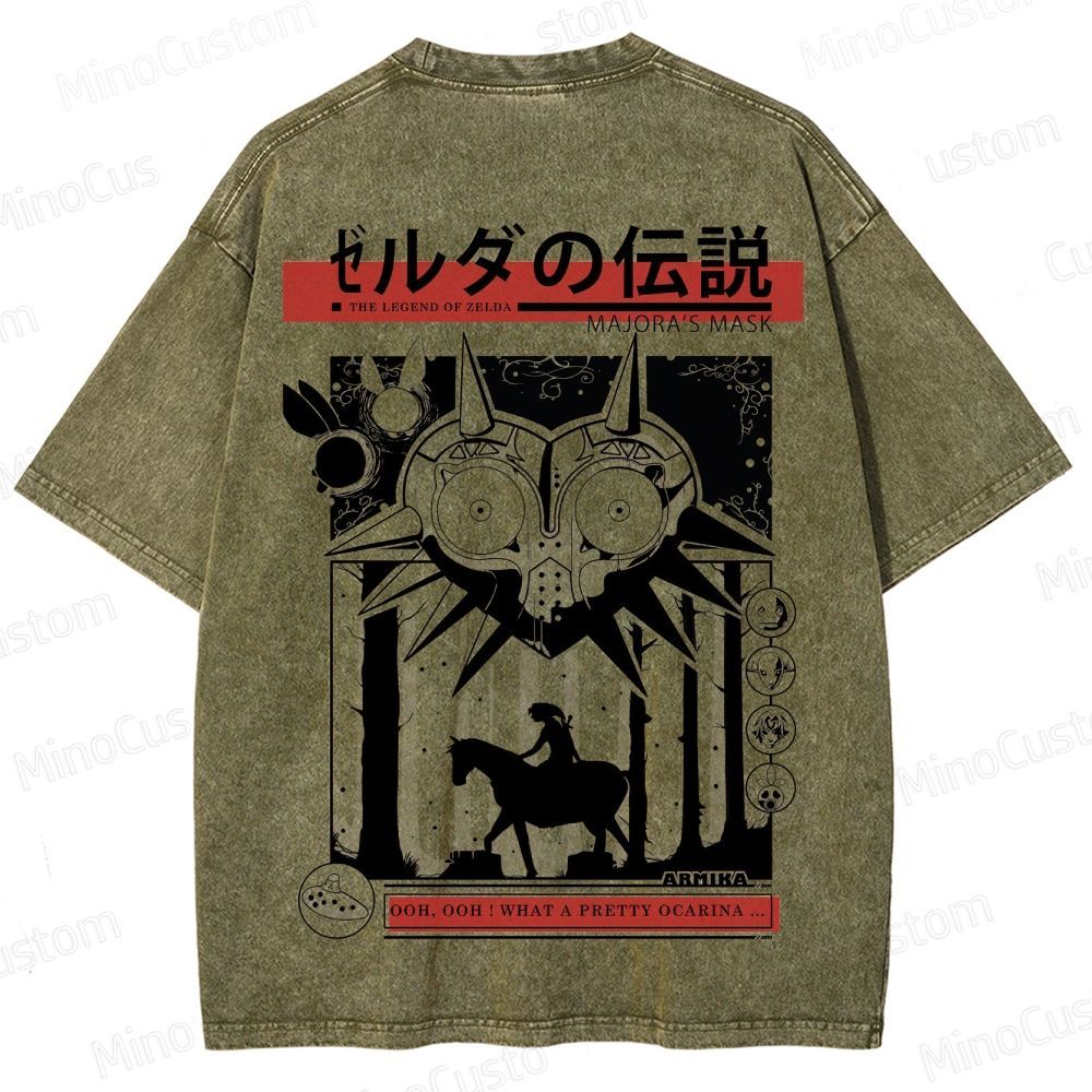 Vintage Washed The Legend of Zelda: Majora's Mask Graphic T - shirt