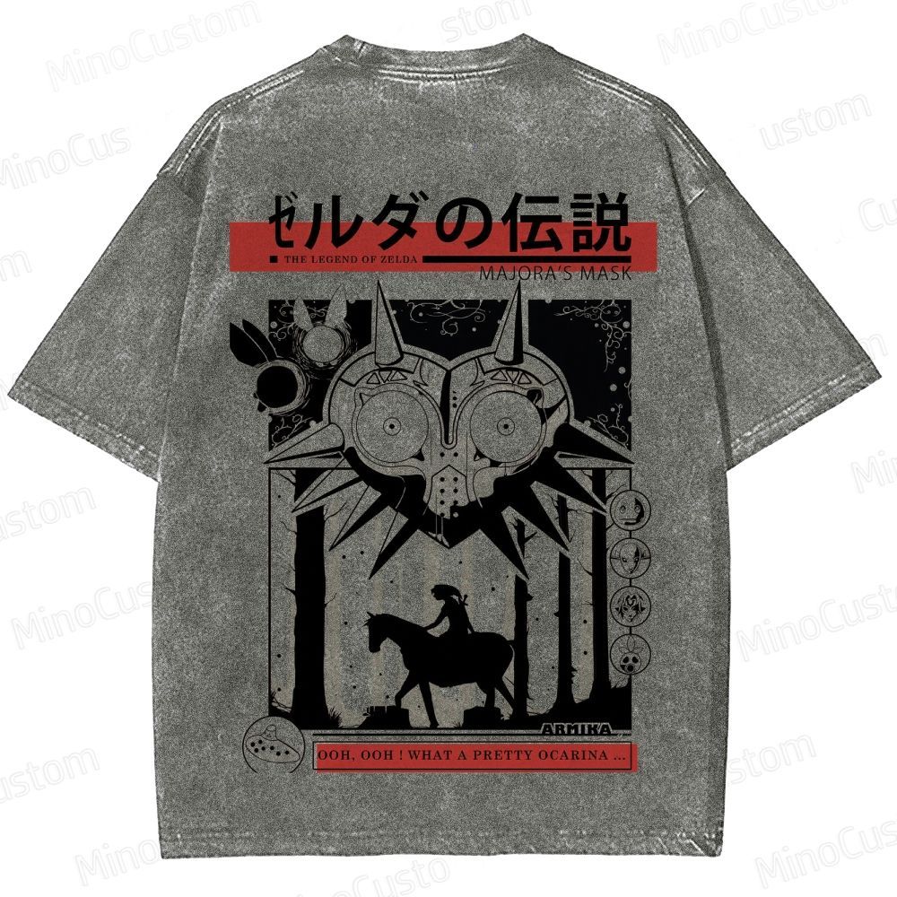 Vintage Washed The Legend of Zelda: Majora's Mask Graphic T - shirt