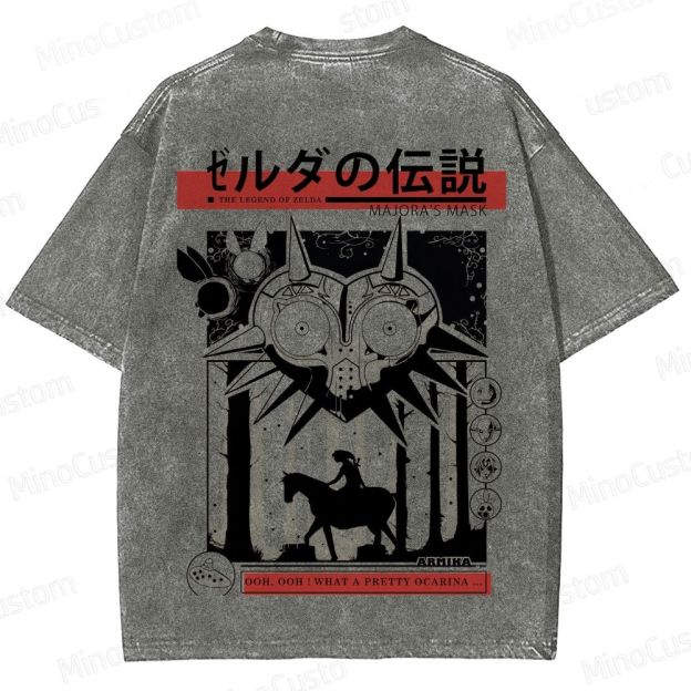 Vintage Washed The Legend of Zelda: Majora's Mask Graphic T - shirt