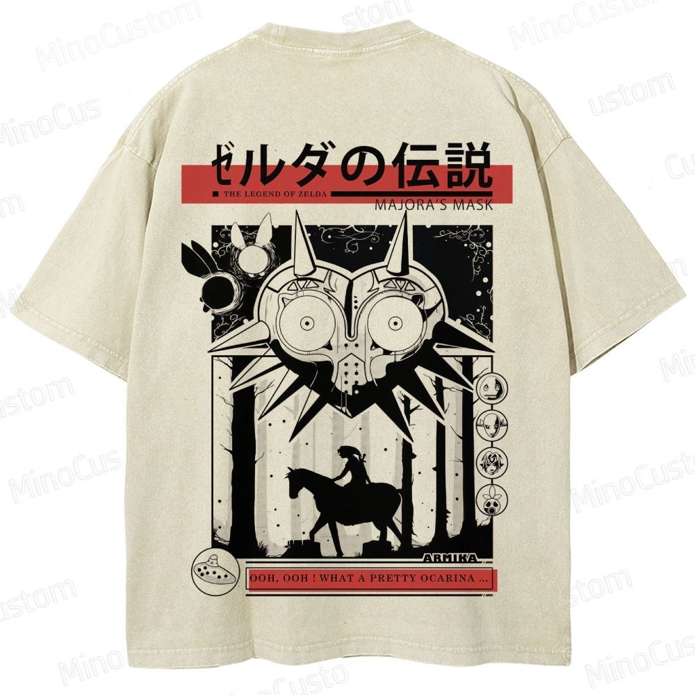 Vintage Washed The Legend of Zelda: Majora's Mask Graphic T - shirt