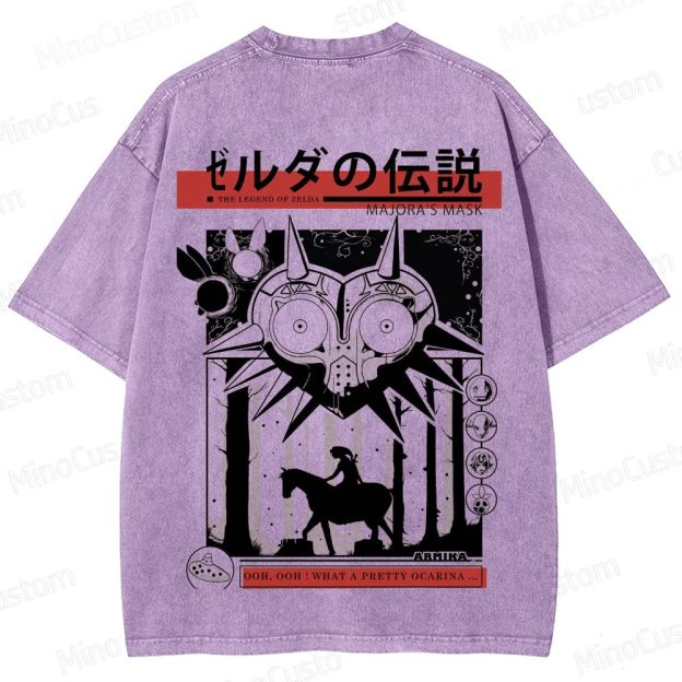 Vintage Washed The Legend of Zelda: Majora's Mask Graphic T - shirt