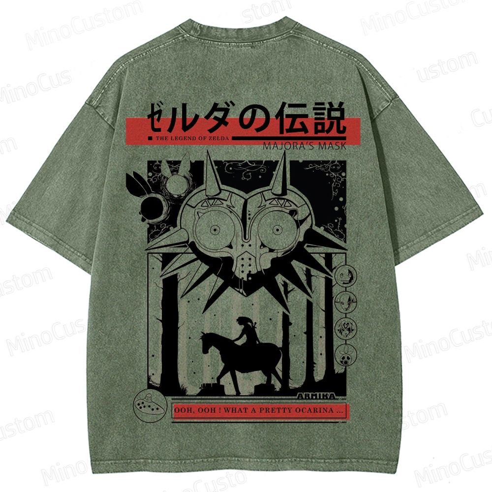 Vintage Washed The Legend of Zelda: Majora's Mask Graphic T - shirt