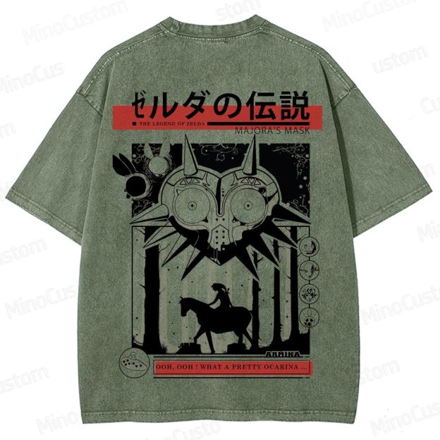 Vintage Washed The Legend of Zelda: Majora's Mask Graphic T - shirt