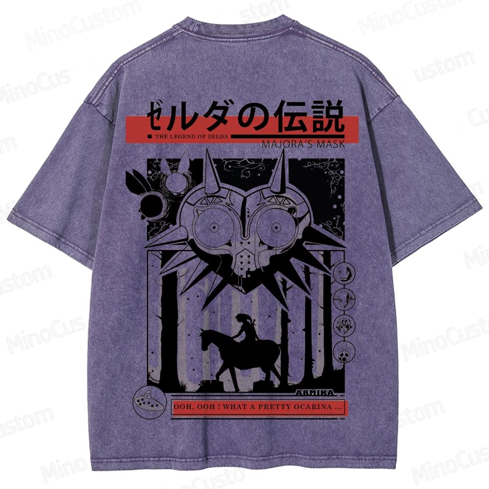 Vintage Washed The Legend of Zelda: Majora's Mask Graphic T - shirt