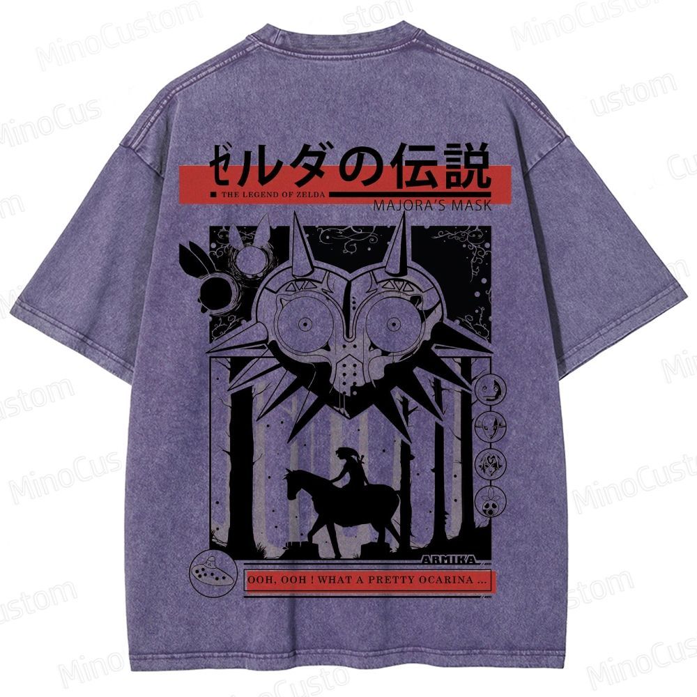 Vintage Washed The Legend of Zelda: Majora's Mask Graphic T - shirt