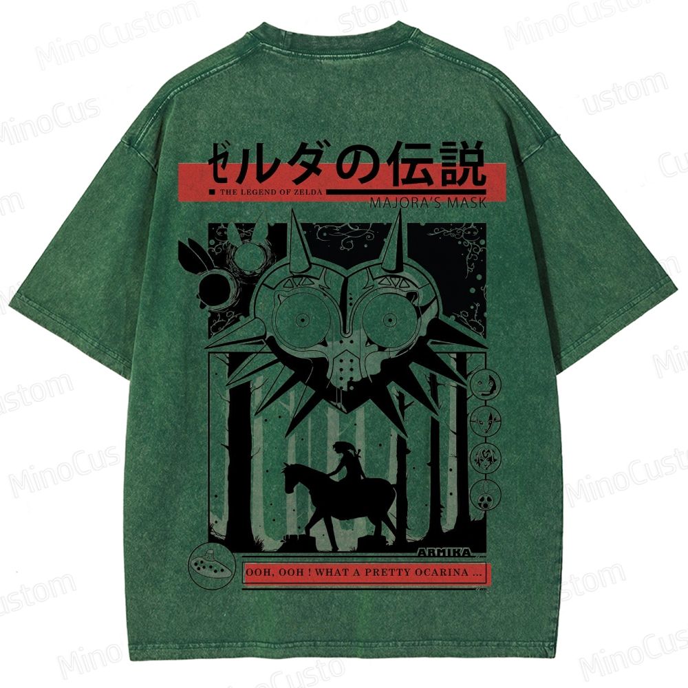 Vintage Washed The Legend of Zelda: Majora's Mask Graphic T - shirt