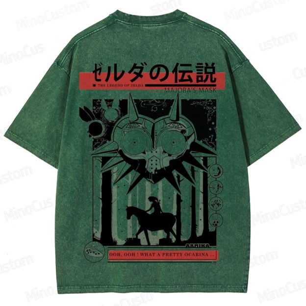 Vintage Washed The Legend of Zelda: Majora's Mask Graphic T - shirt