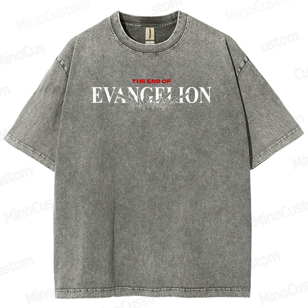 Vintage Washed Neon Genesis Evangelion: The End of Evangelion Graphic T - shirt