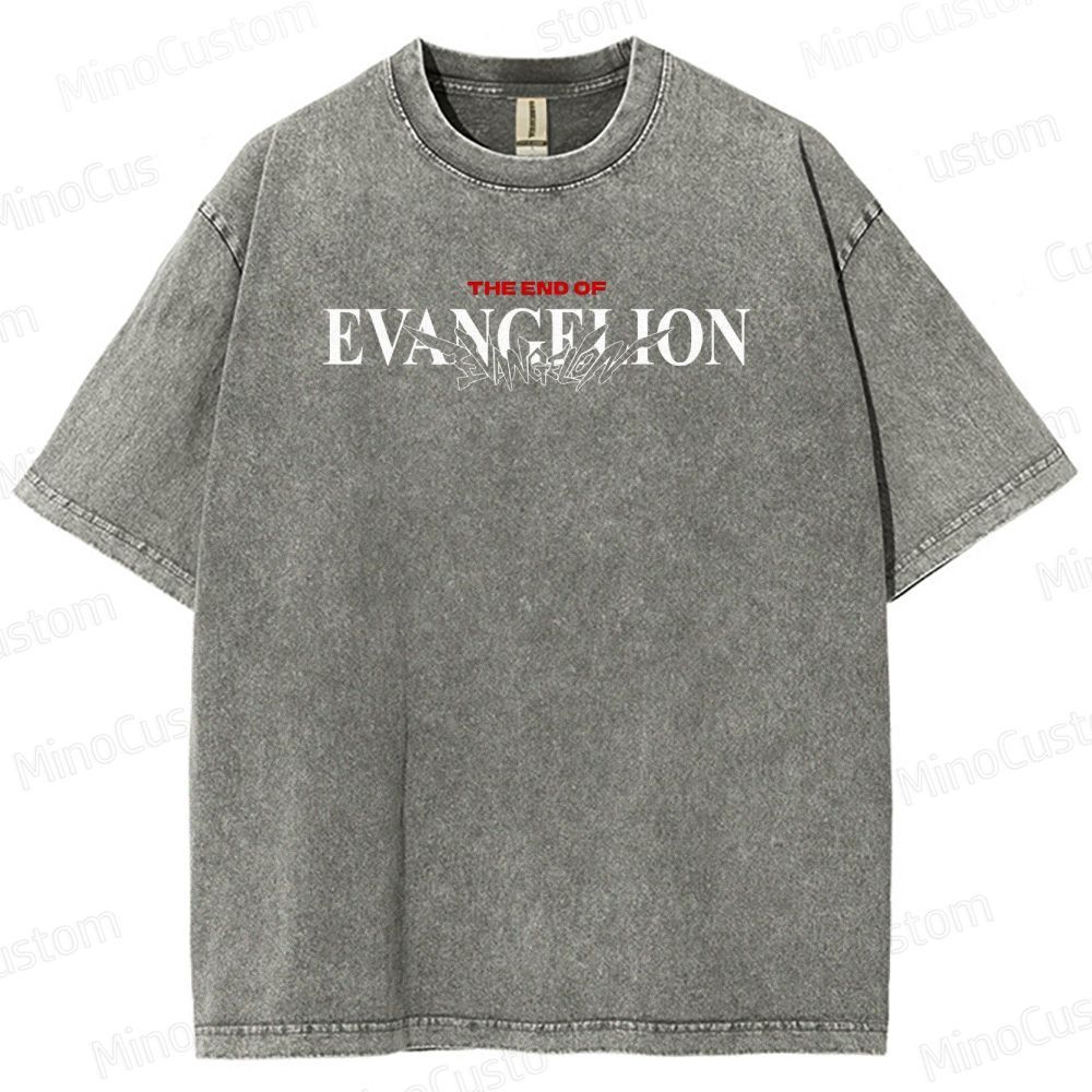 Vintage Washed Neon Genesis Evangelion: The End of Evangelion Graphic T - shirt
