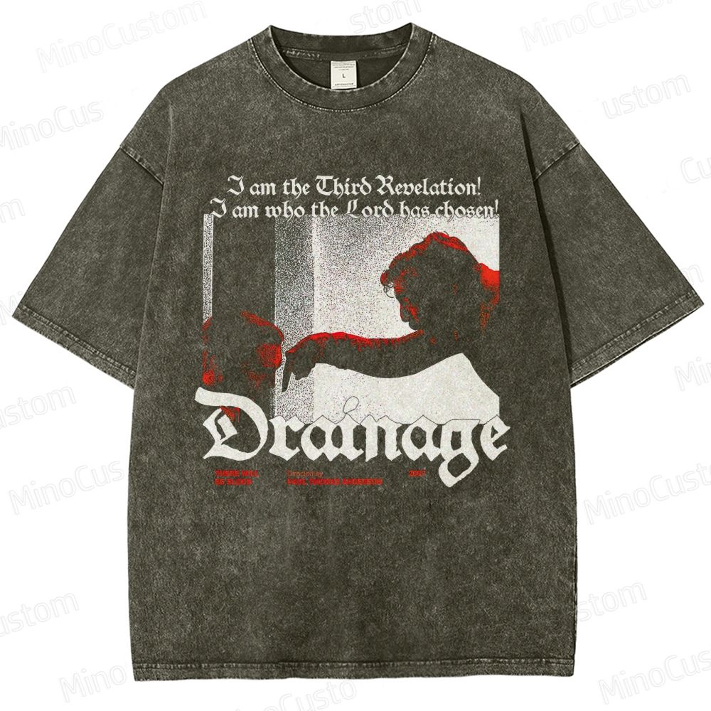 Vintage Washed There Will Be Blood “Drainage” Graphic T - shirt