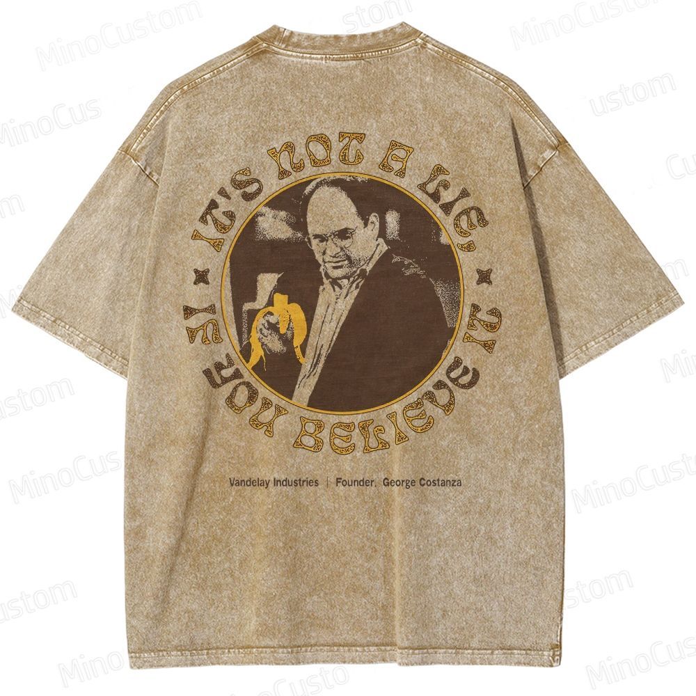 Vintage Washed Seinfeld George Costanza Vandelay Industries T - shirt
