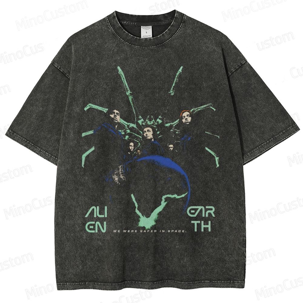 Alien: Earth Movie Graphic Washed T - Shirt