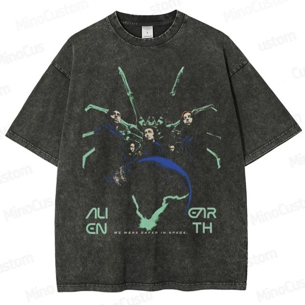Alien: Earth Movie Graphic Washed T - Shirt