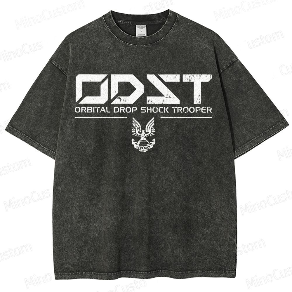ODST White Vintage VintageDistressed T-shirt