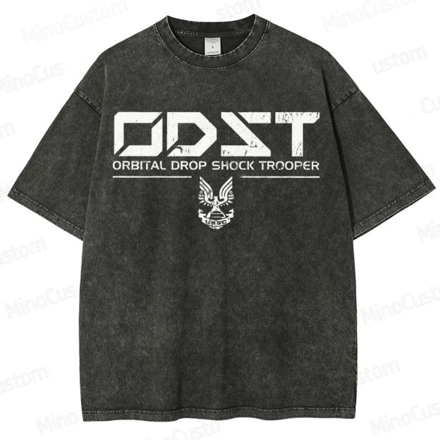 ODST White Vintage VintageDistressed T-shirt