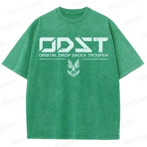 ODST White Vintage VintageDistressed T-shirt