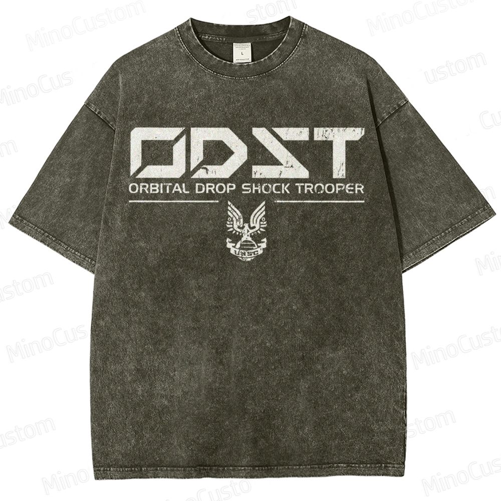 ODST White Vintage VintageDistressed T-shirt