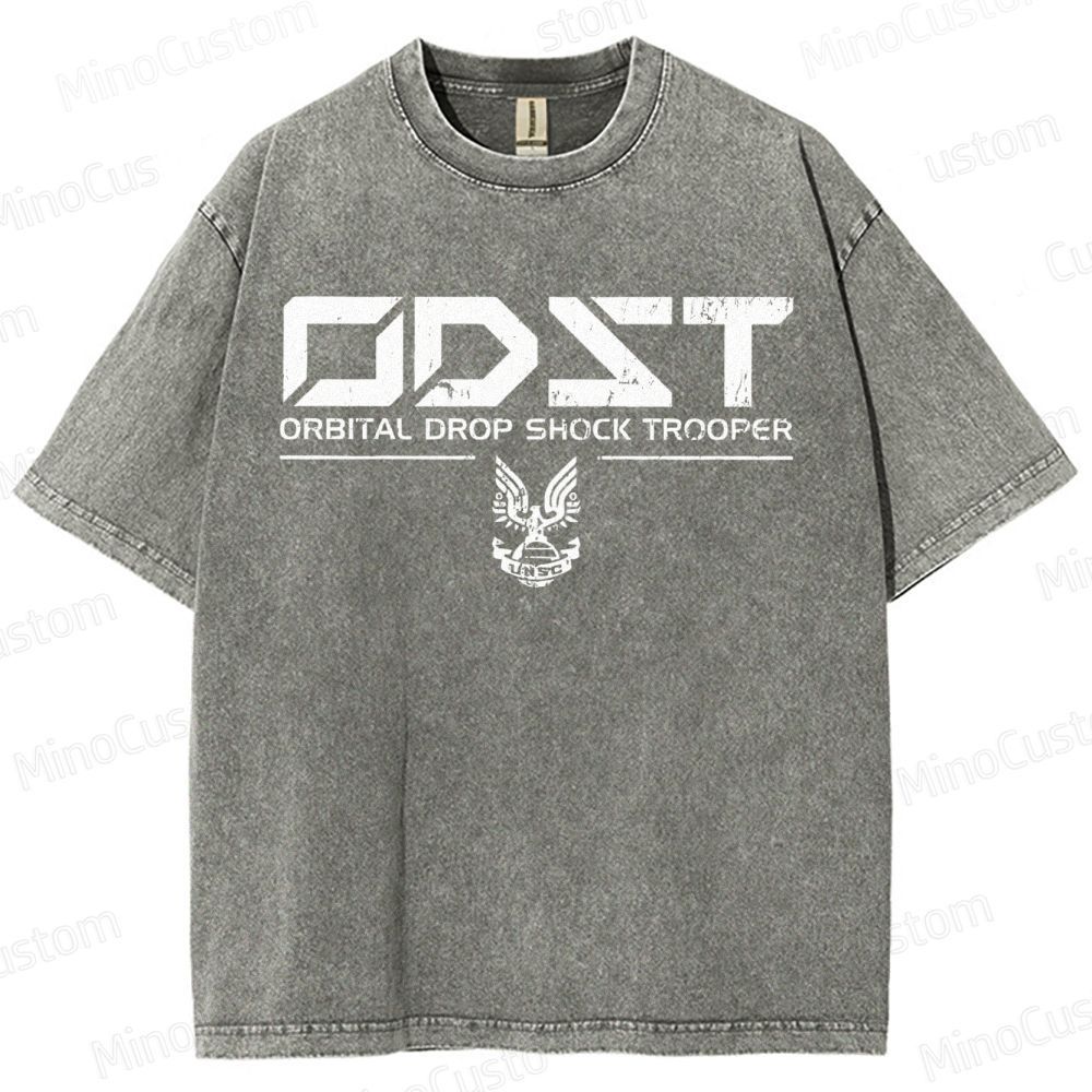 ODST White Vintage VintageDistressed T-shirt