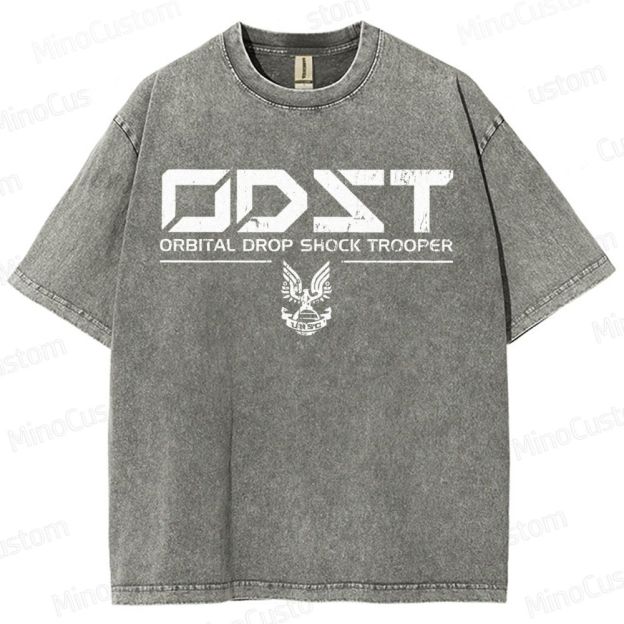 ODST White Vintage VintageDistressed T-shirt