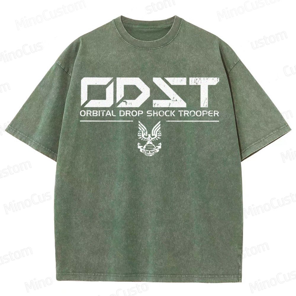 ODST White Vintage VintageDistressed T-shirt