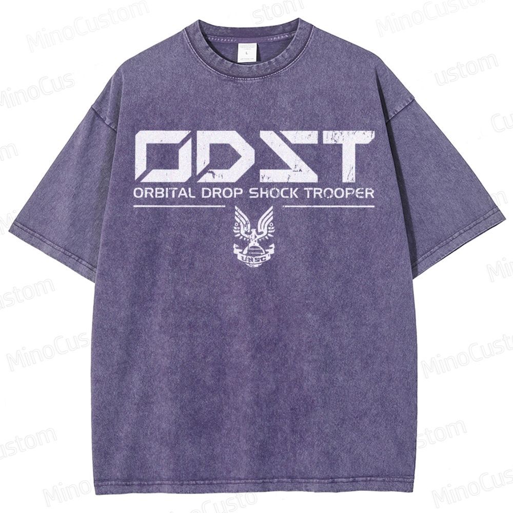 ODST White Vintage VintageDistressed T-shirt