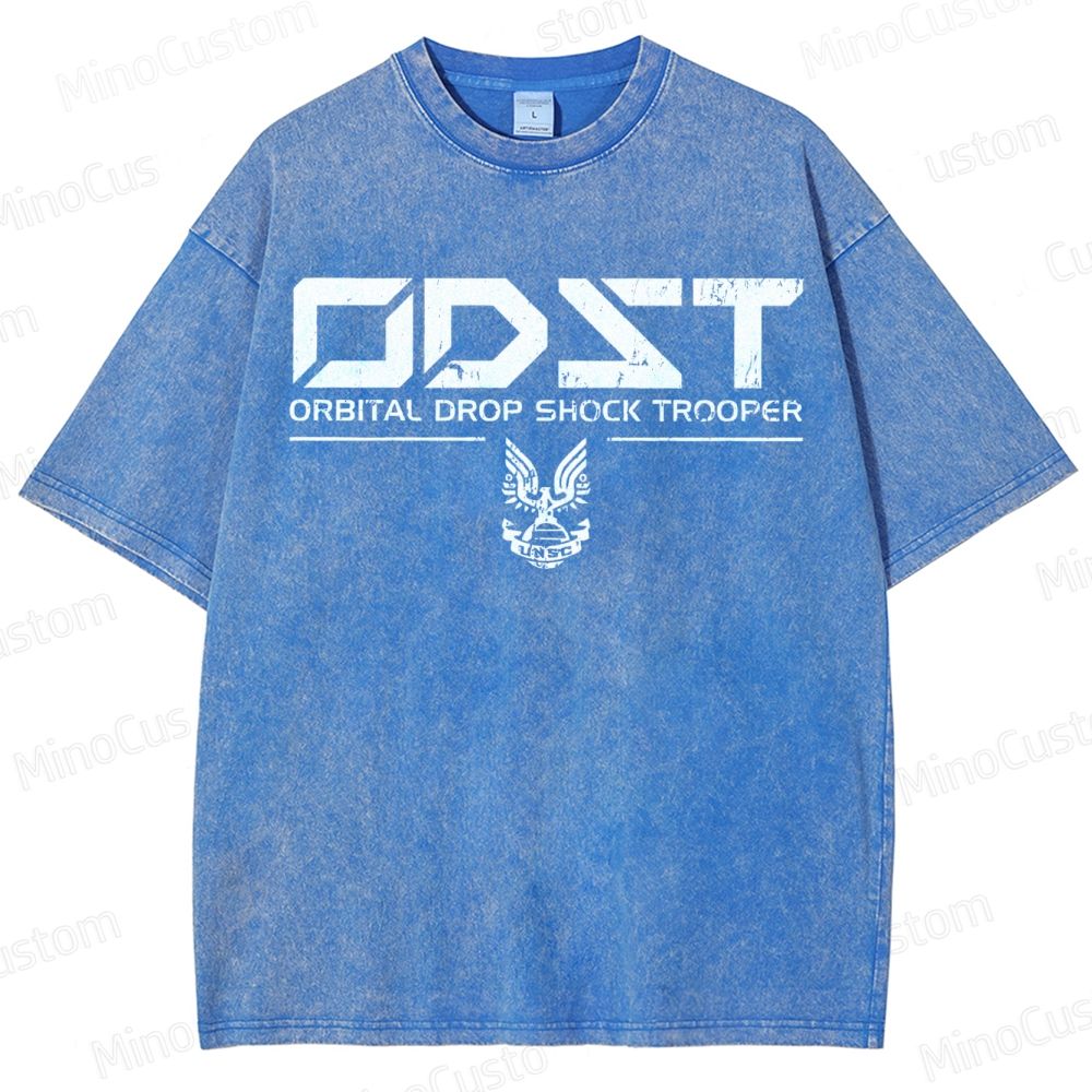 ODST White Vintage VintageDistressed T-shirt