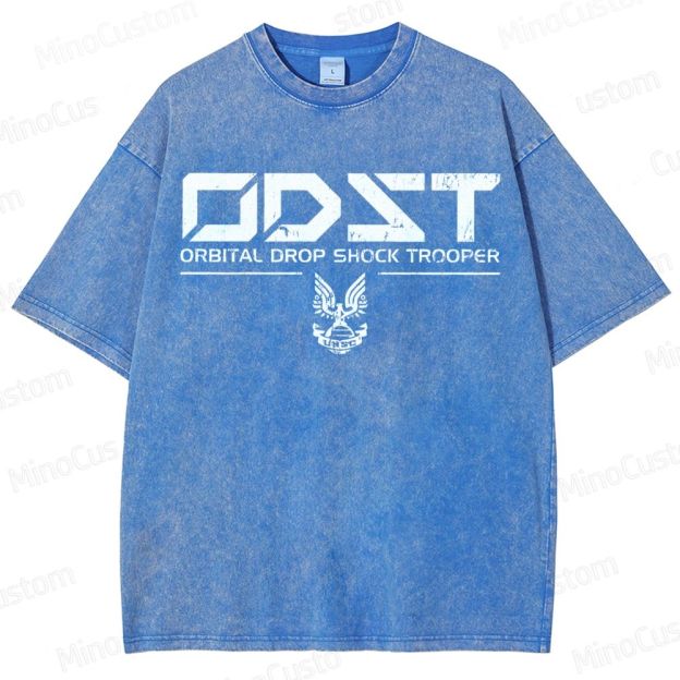 ODST White Vintage VintageDistressed T-shirt