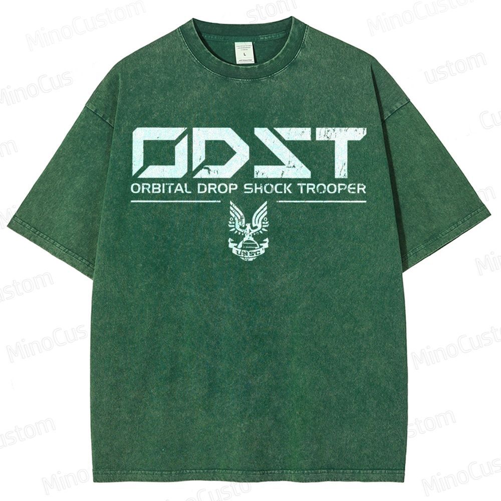 ODST White Vintage VintageDistressed T-shirt