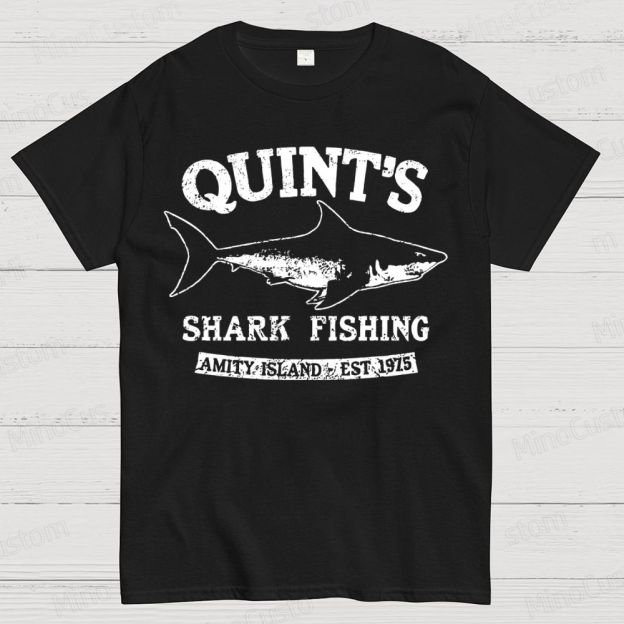 Quint's Shark Fishing Geek T- Shirt