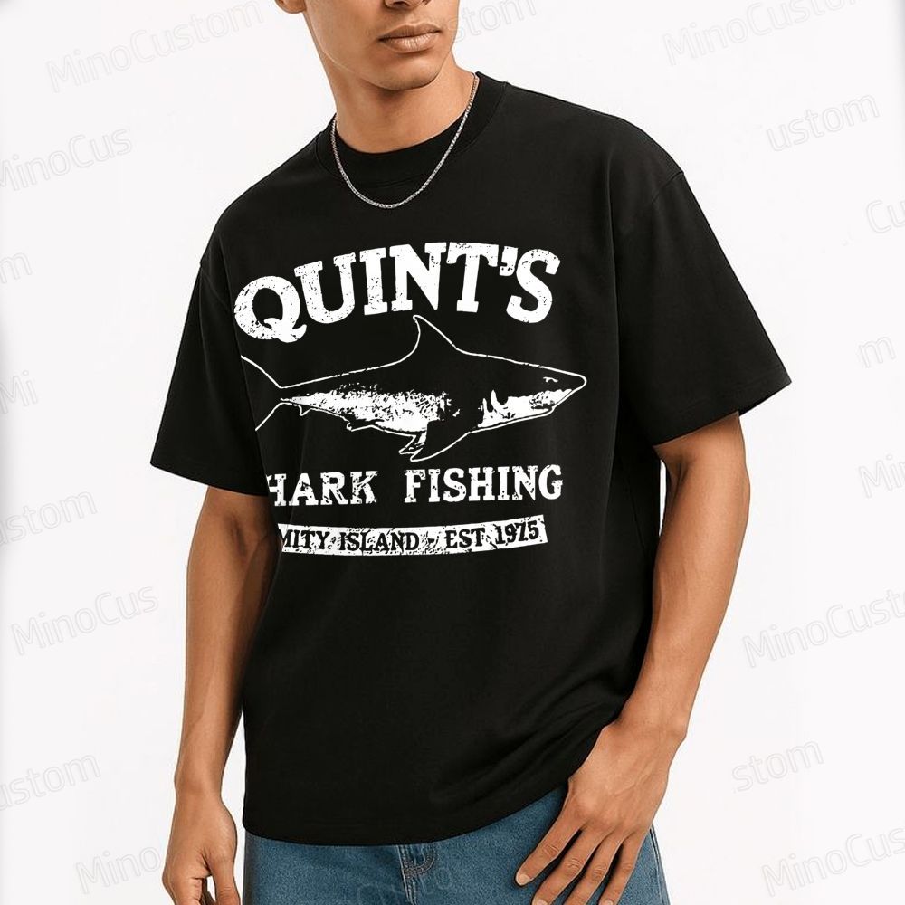 Quint's Shark Fishing Geek T- Shirt