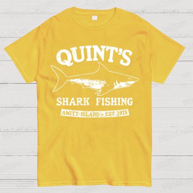 Quint's Shark Fishing Geek T- Shirt