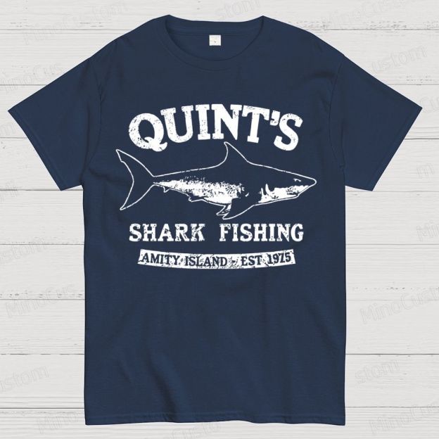 Quint's Shark Fishing Geek T- Shirt