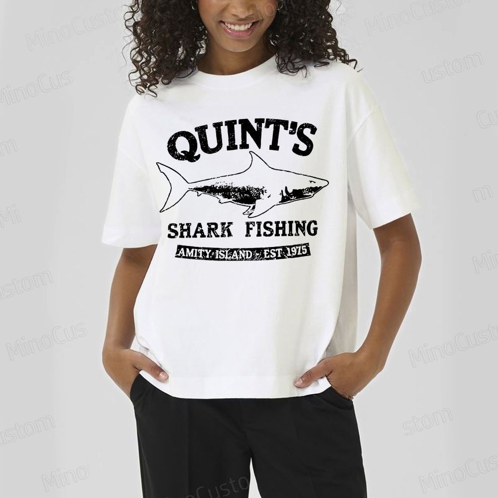 Quint's Shark Fishing Geek T- Shirt