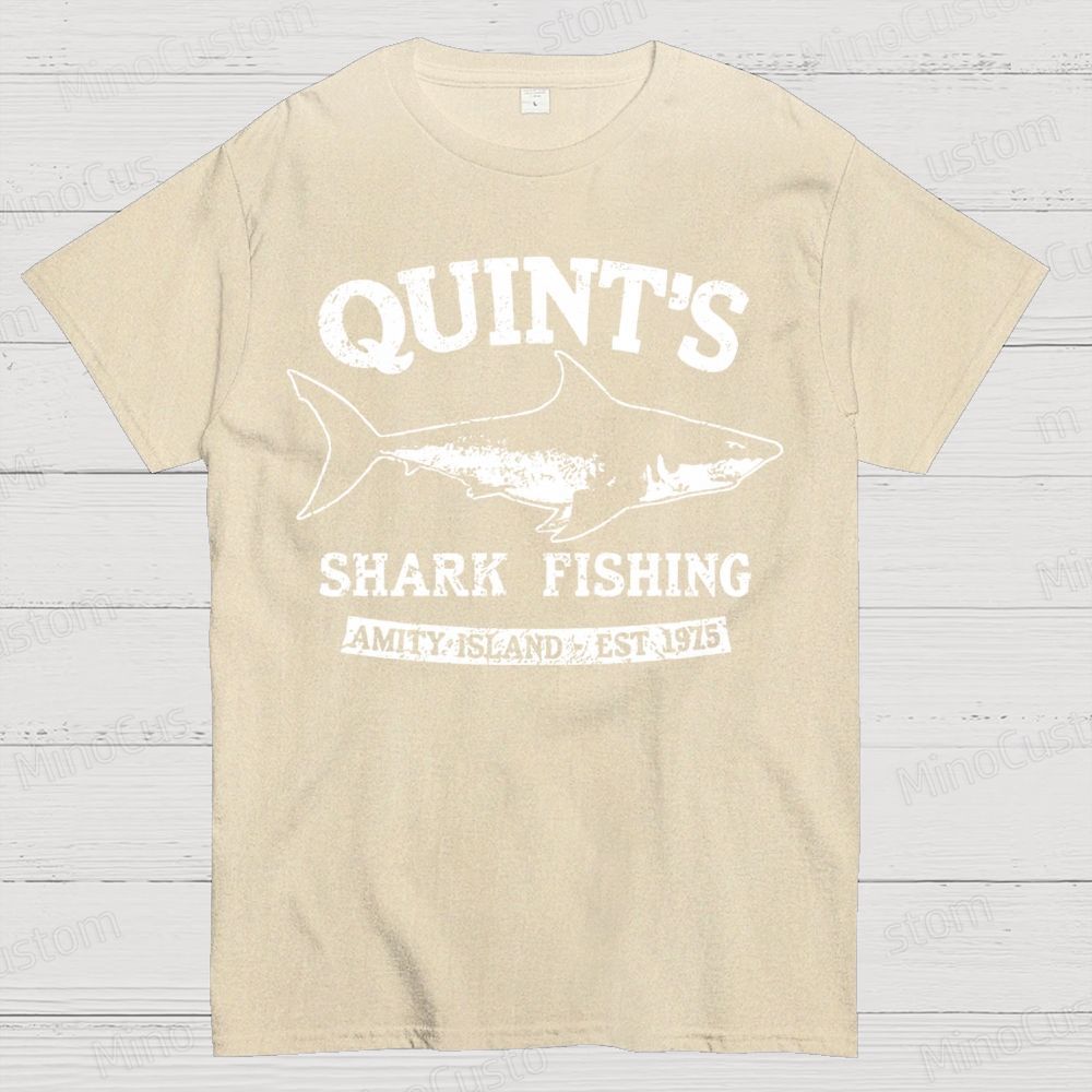 Quint's Shark Fishing Geek T- Shirt
