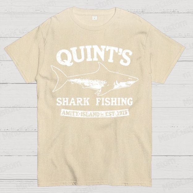Quint's Shark Fishing Geek T- Shirt