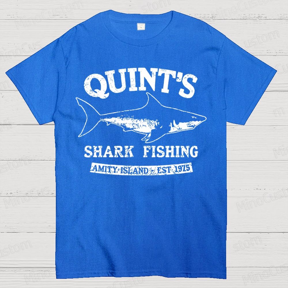 Quint's Shark Fishing Geek T- Shirt