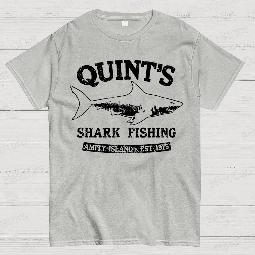 Quint's Shark Fishing Geek T- Shirt