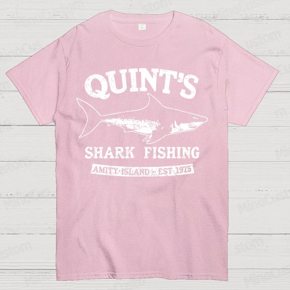 Quint's Shark Fishing Geek T- Shirt