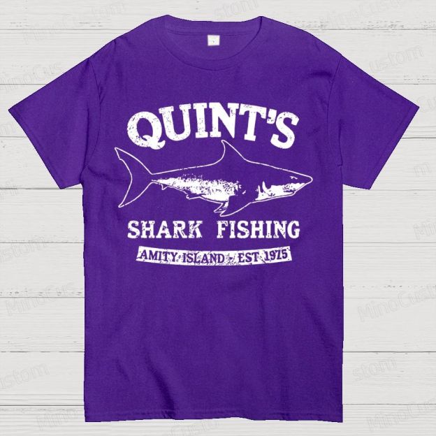 Quint's Shark Fishing Geek T- Shirt