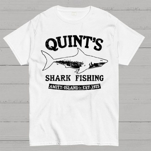 Quint's Shark Fishing Geek T- Shirt