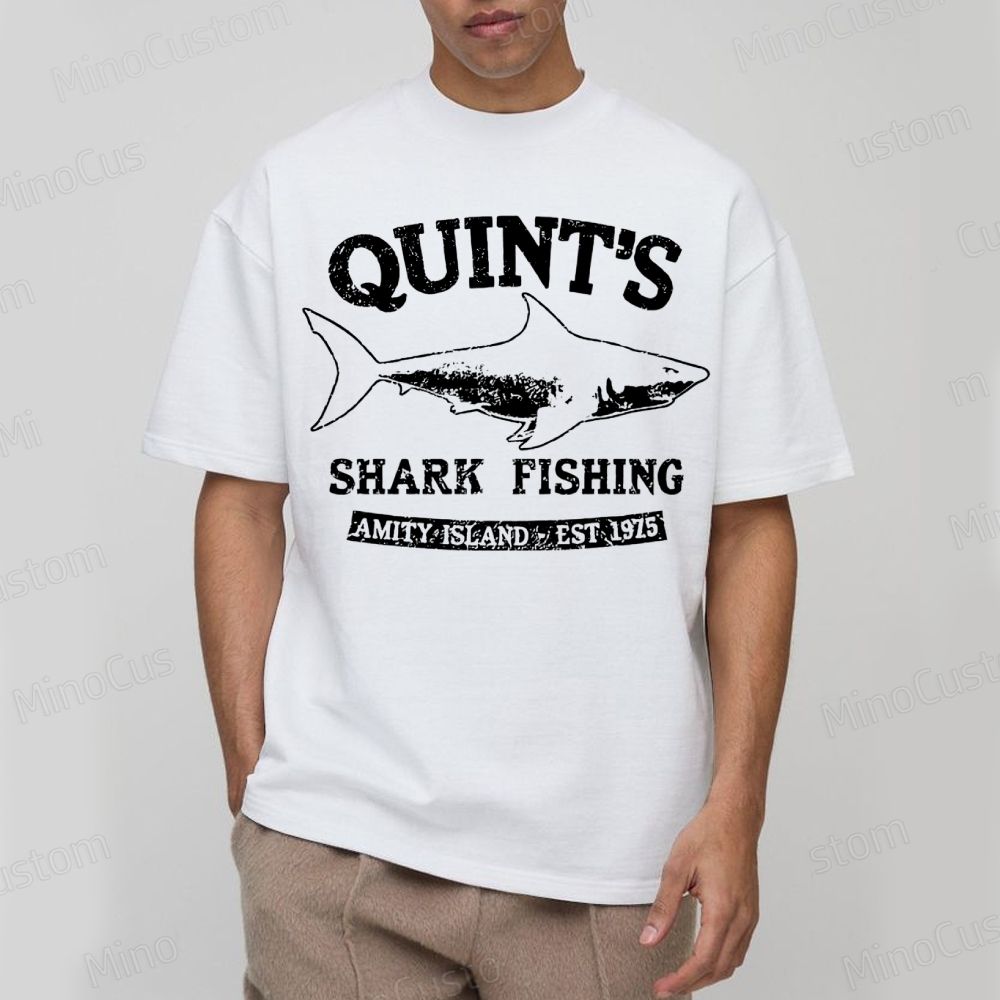 Quint's Shark Fishing Geek T- Shirt