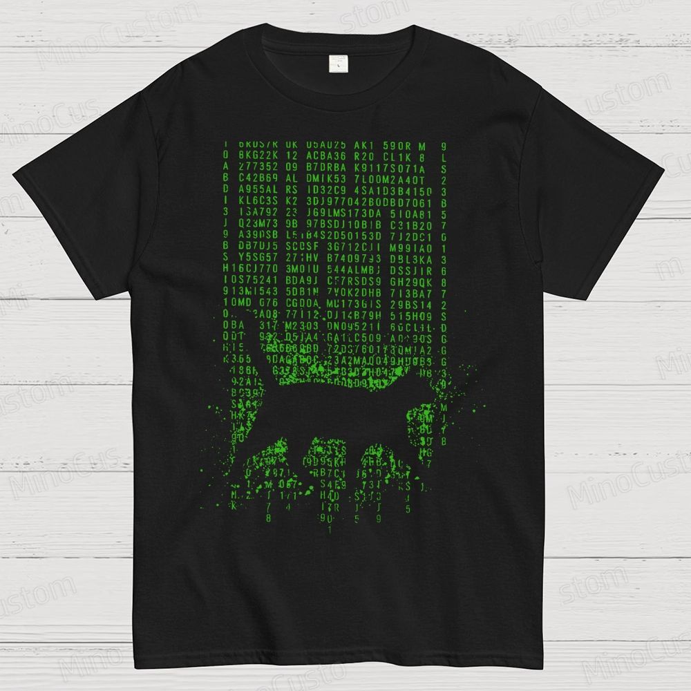 The Matrix Digital Cat Geek T-Shirt