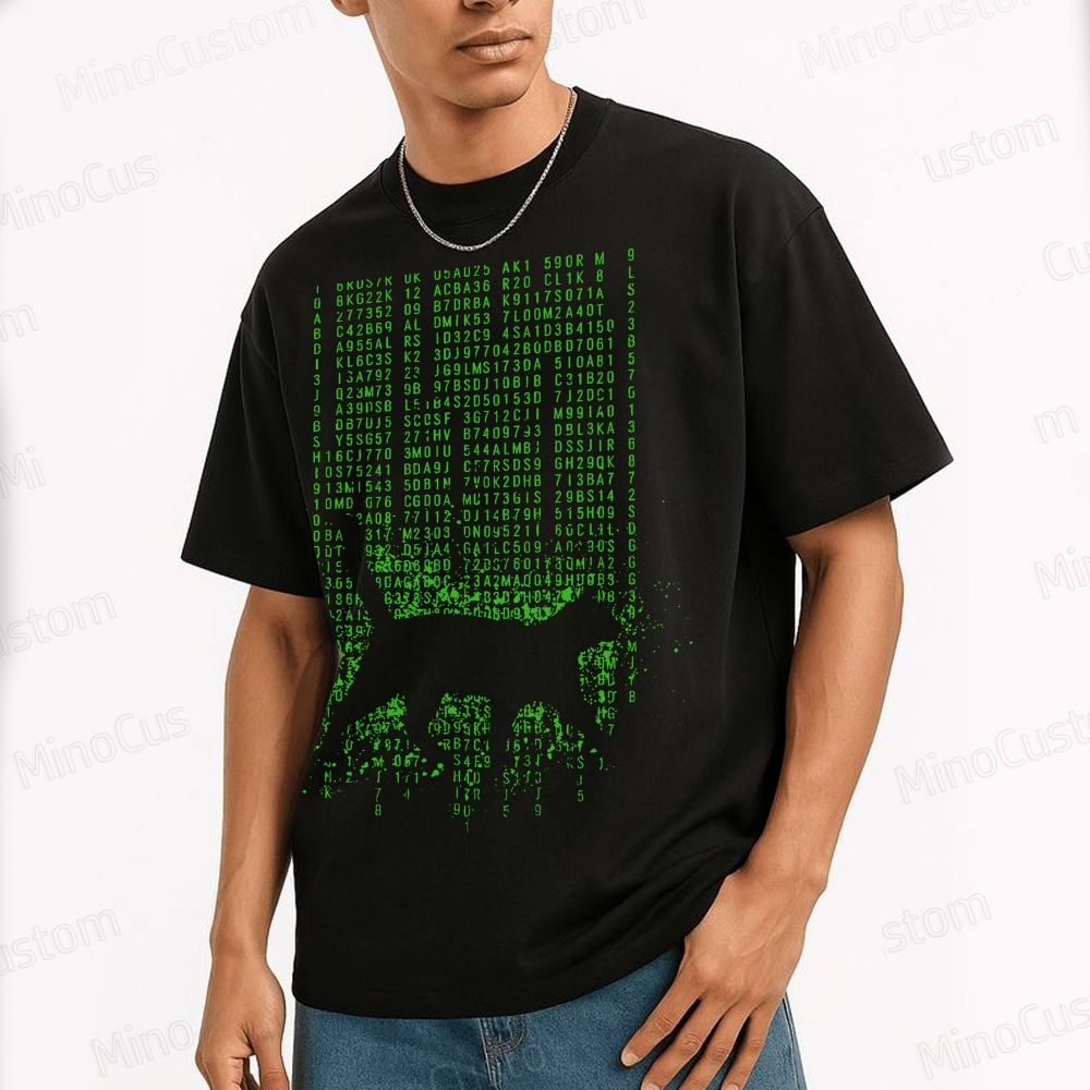 The Matrix Digital Cat Geek T-Shirt